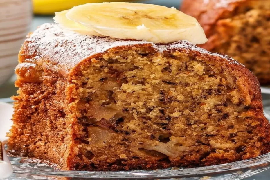 bolo de banana com nozes