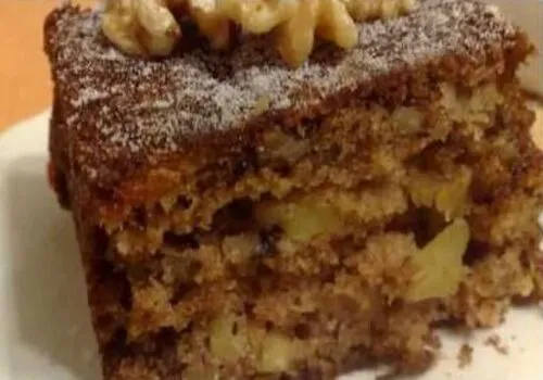 bolo de maça com canela