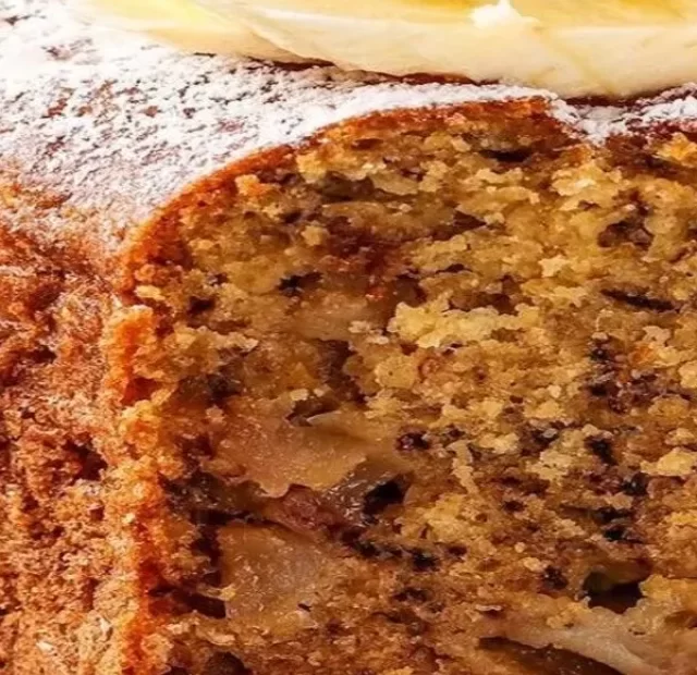 bolo de banana com nozes