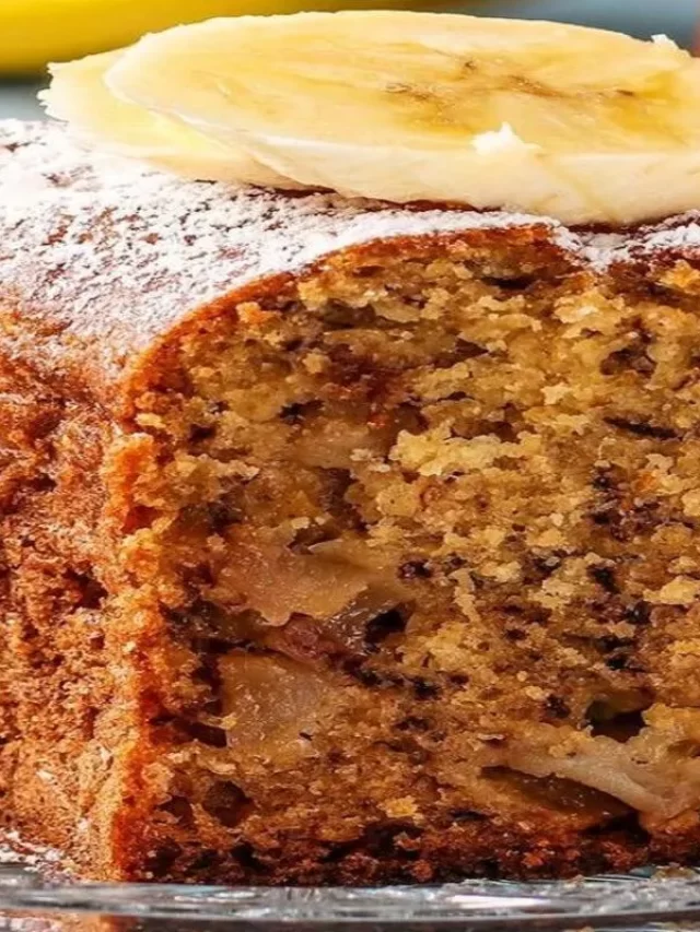 O melhor Bolo de Banana do mundo com nozes