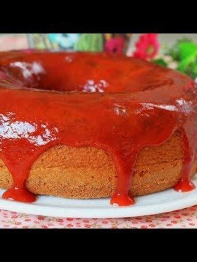 Bolo de Fubá com Goiabada delicioso