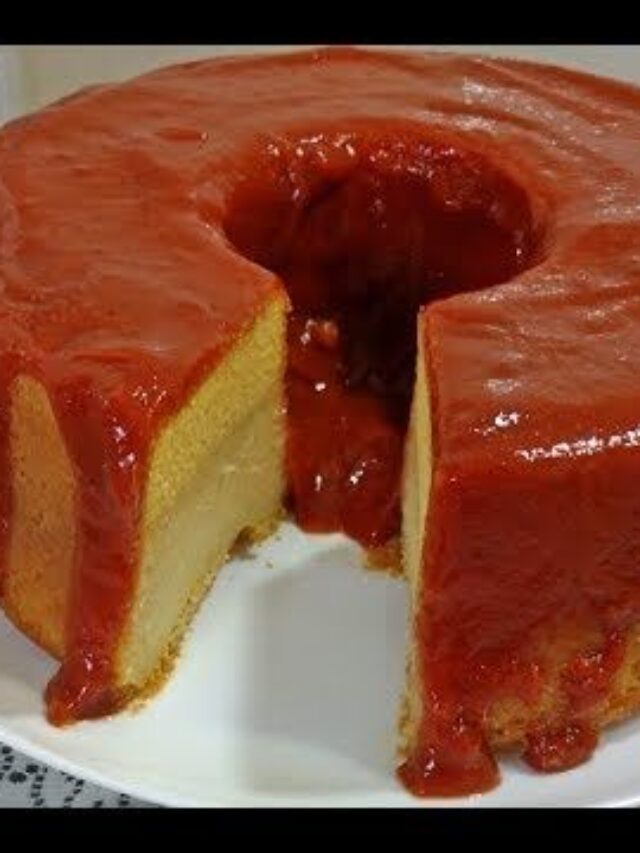 O melhor Bolo de Fubá com Goiabada do mundo