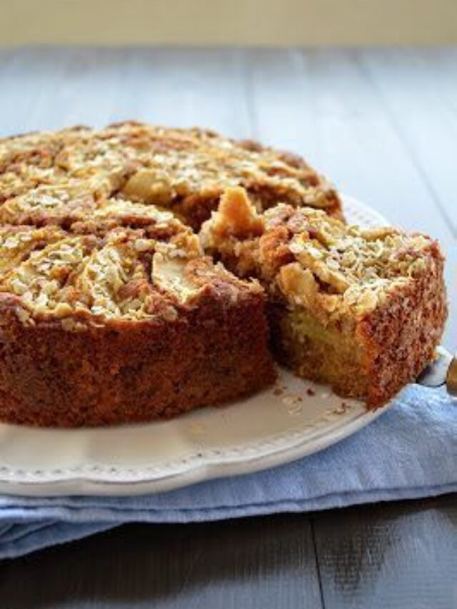 Bolo de maça com canela fofinho perfeito