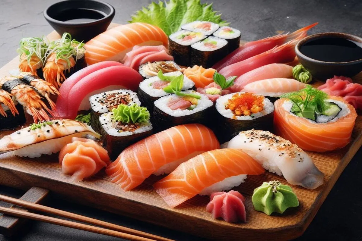 Sushi caseiro, receita de sushi, arroz, peixe, alga nori, wasabi, soja, culin&aacute;ria japonesa, jantar, comida oriental, como fazer sushi,